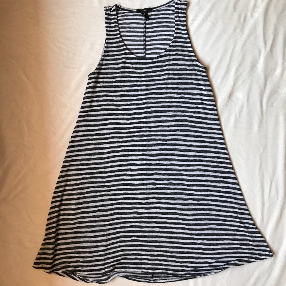 Striped Cotton Shift Dress